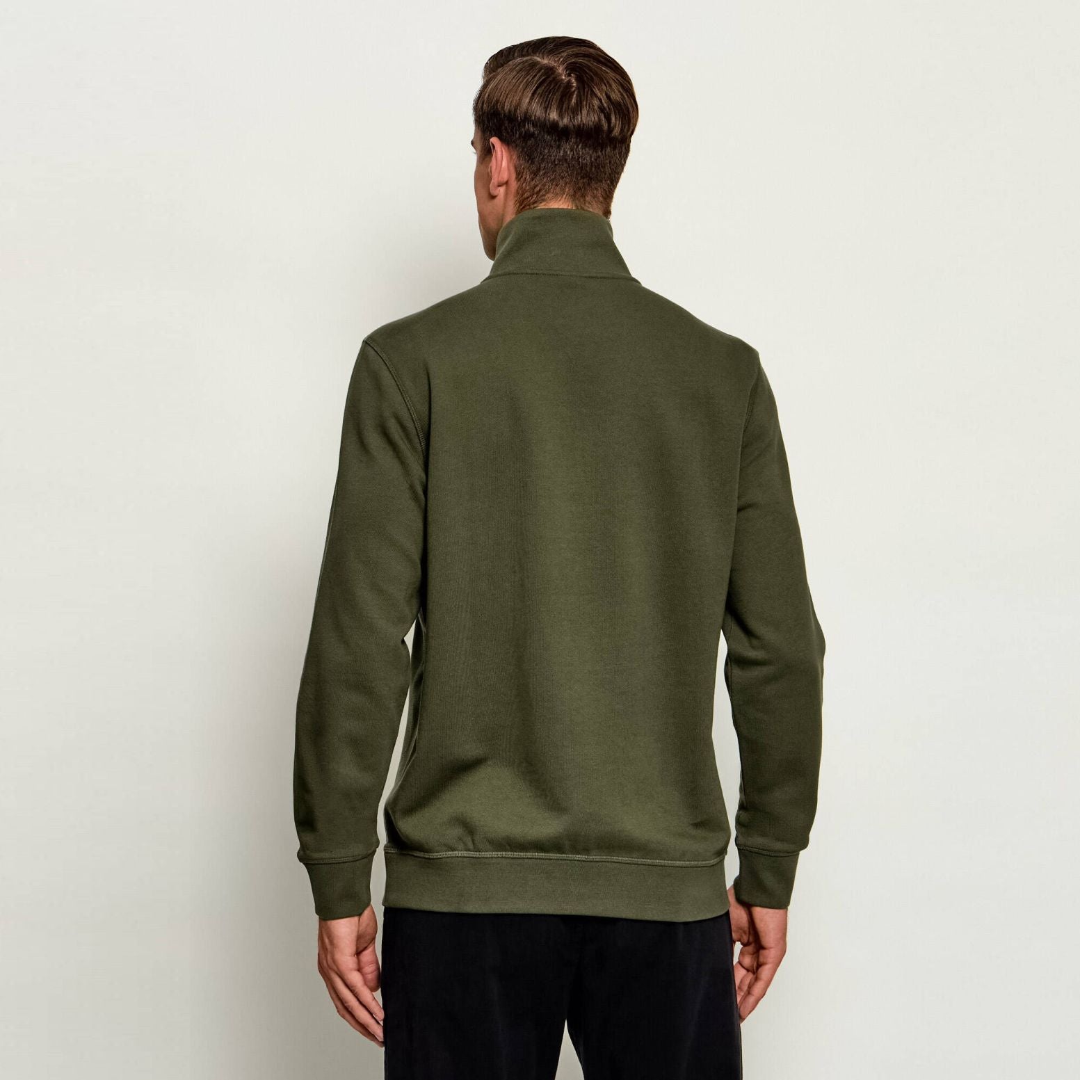 Boss Zetrust Half-Zip Pullover Dunkelgrün