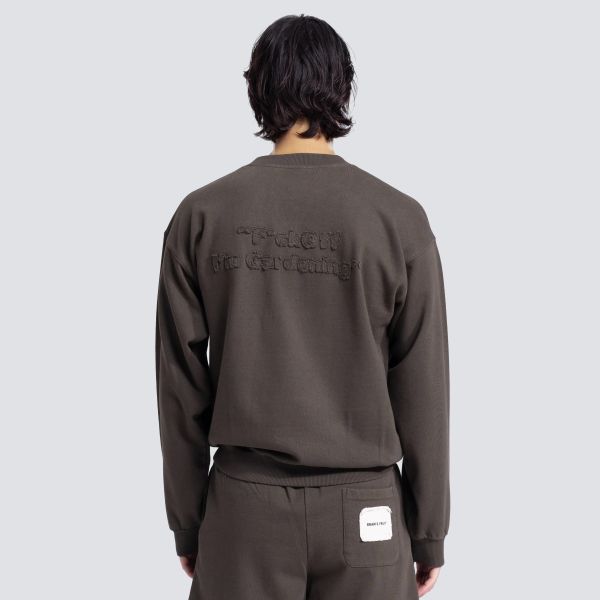 Bram's Fruit Cut & Sew Gardening Sweater Antraciet