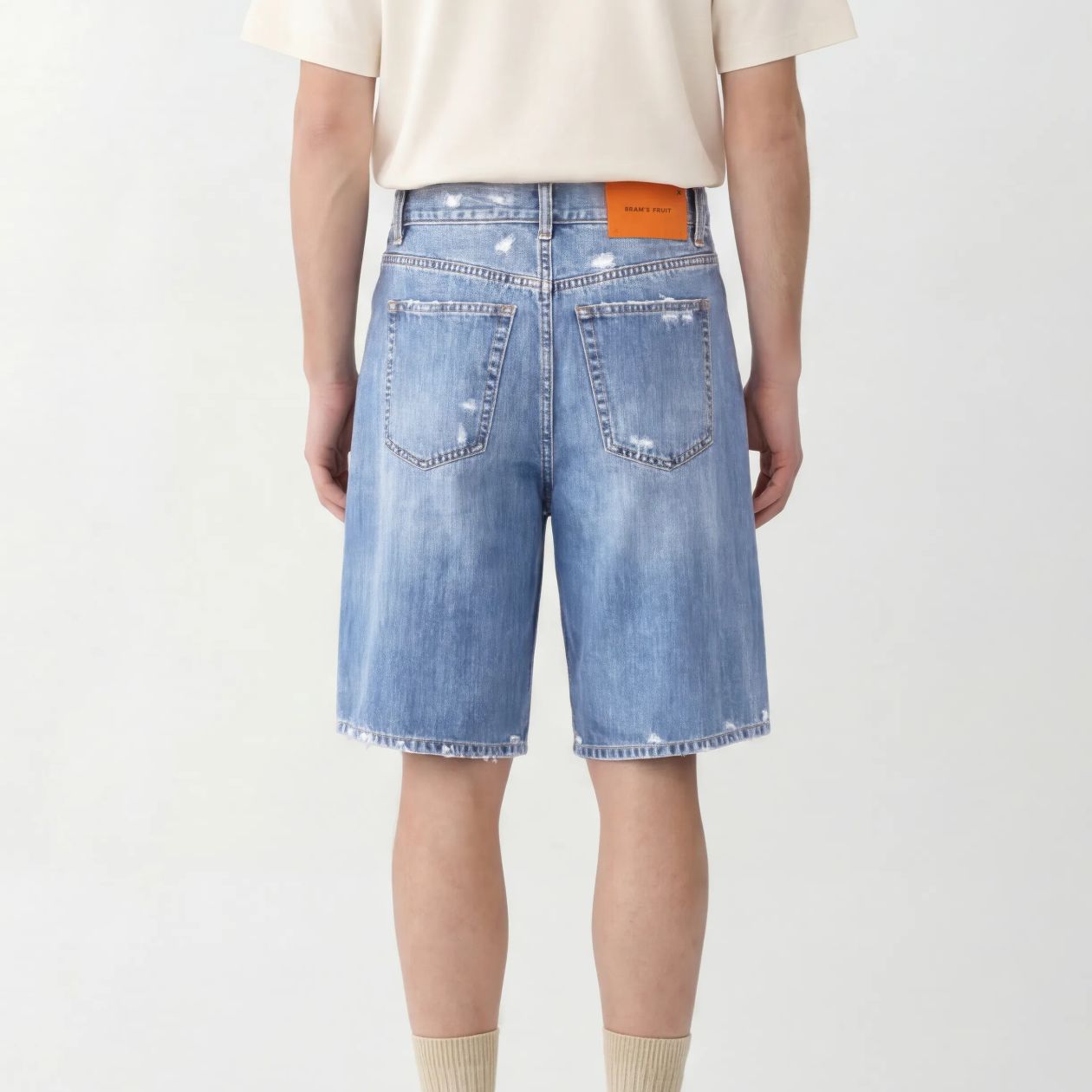 Bram’s Fruit Denim Korte Broek Blauw