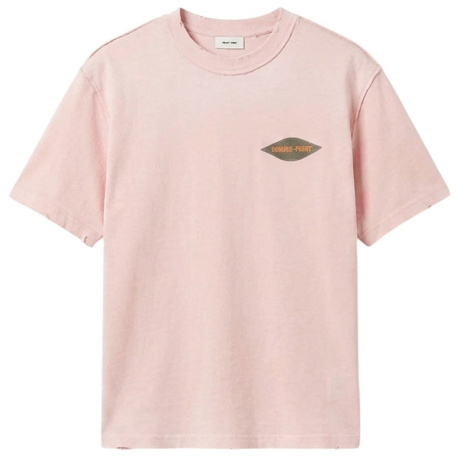 Bram’s Fruit Distressed Leaf T-shirt Roze