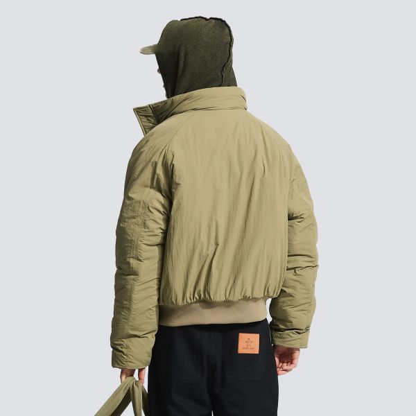 Bram's Fruit Emblem Patch Padded Jas Groen
