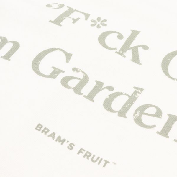 Bram's Fruit Gardening Distressed T-shirt Wit