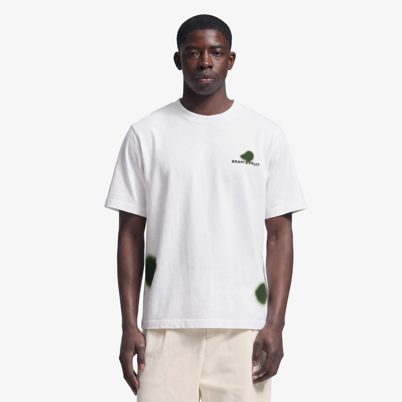 Bram’s Fruit Grass Stain Longsleeve T-shirt Weiß
