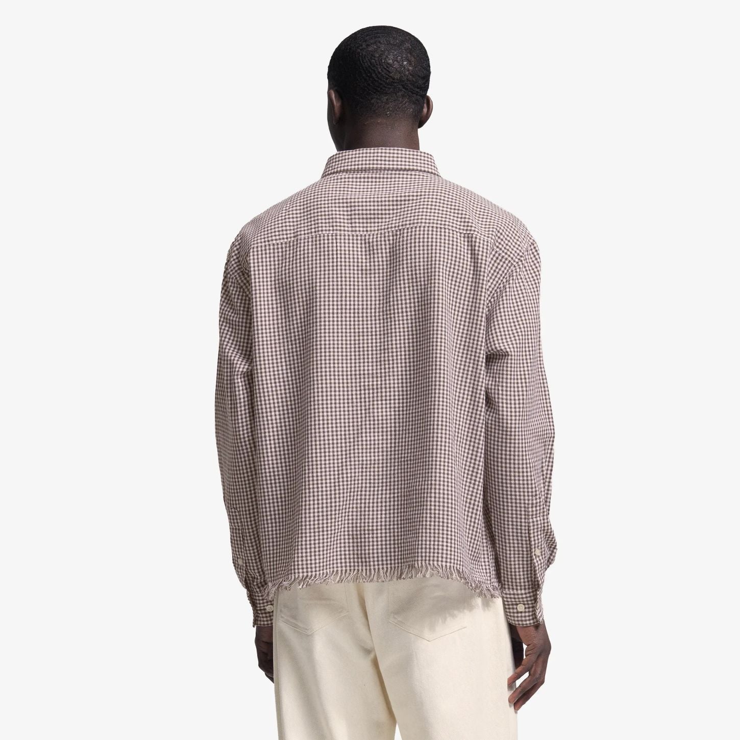 Bram’s Fruit Distressed Farmer's Hemd Braun