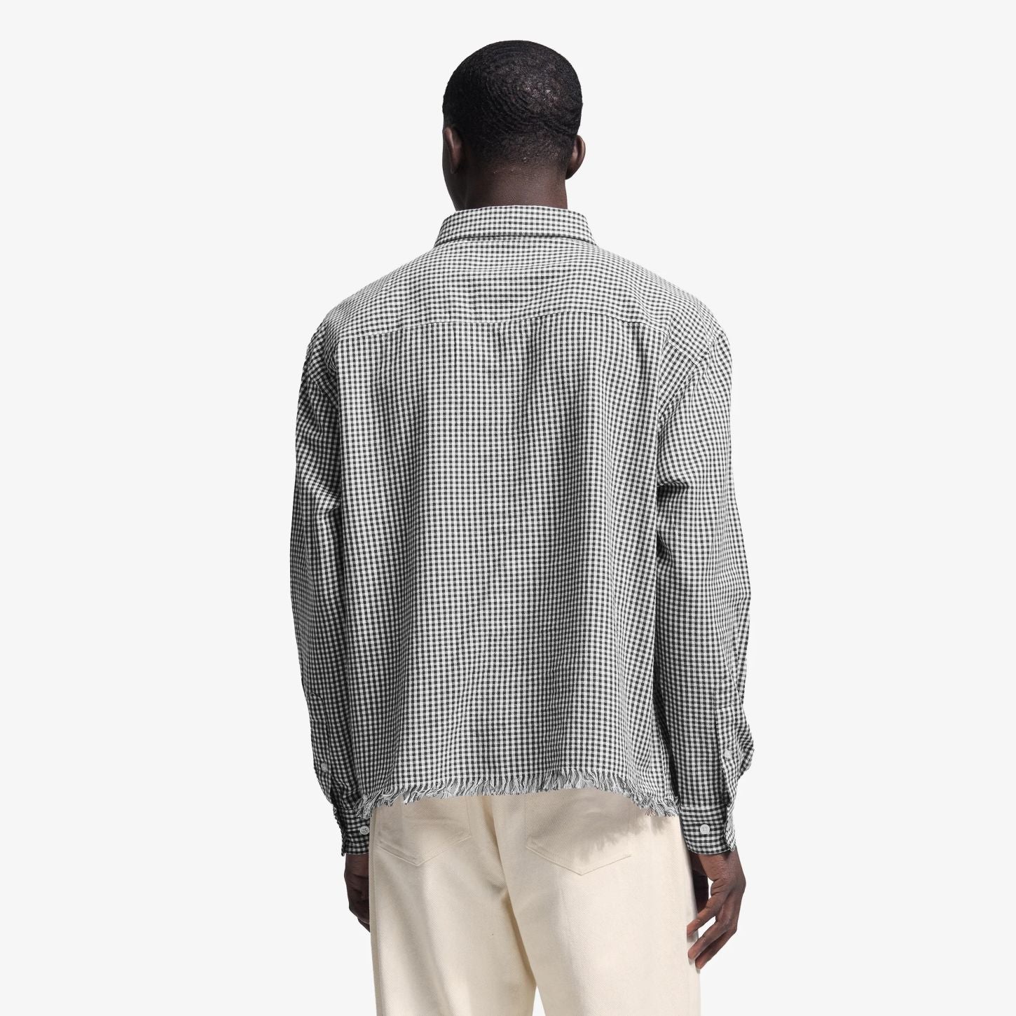 Bram’s Fruit Distressed Farmer's Hemd Schwarz