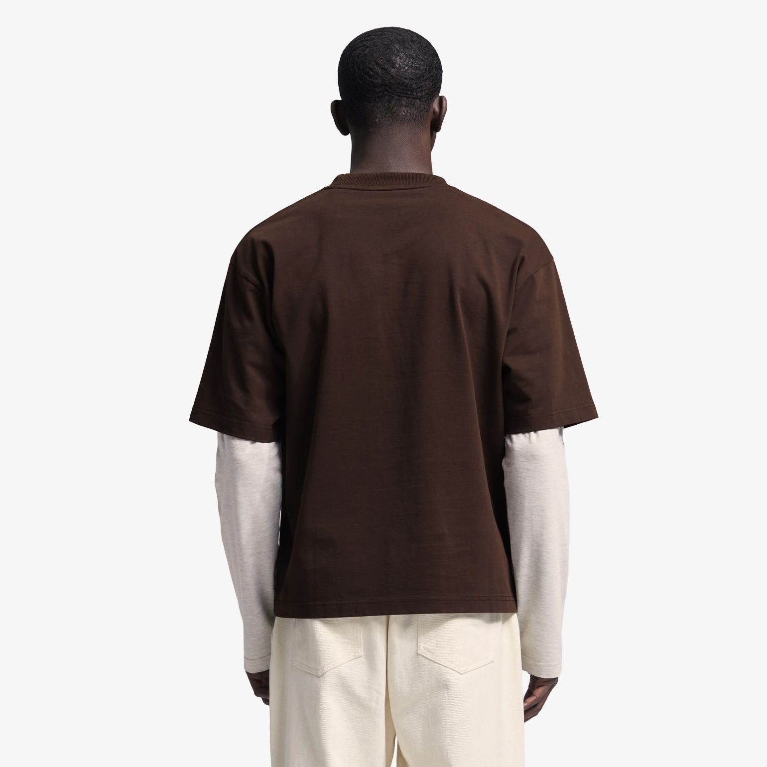 Bram’s Fruit Double Layer Longsleeve T-shirt Braun