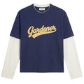 Bram’s Fruit Double-Layer-Langarm-T-shirt Dunkelblau