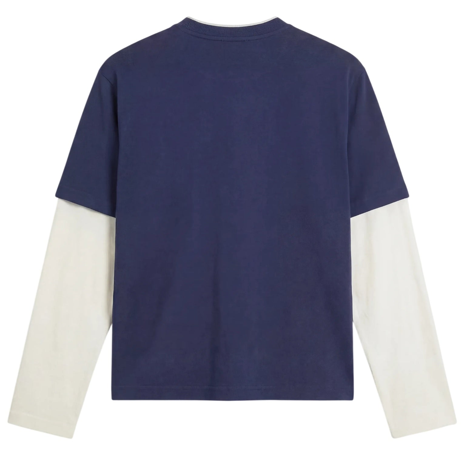 Bram’s Fruit Double-Layer-Langarm-T-shirt Dunkelblau