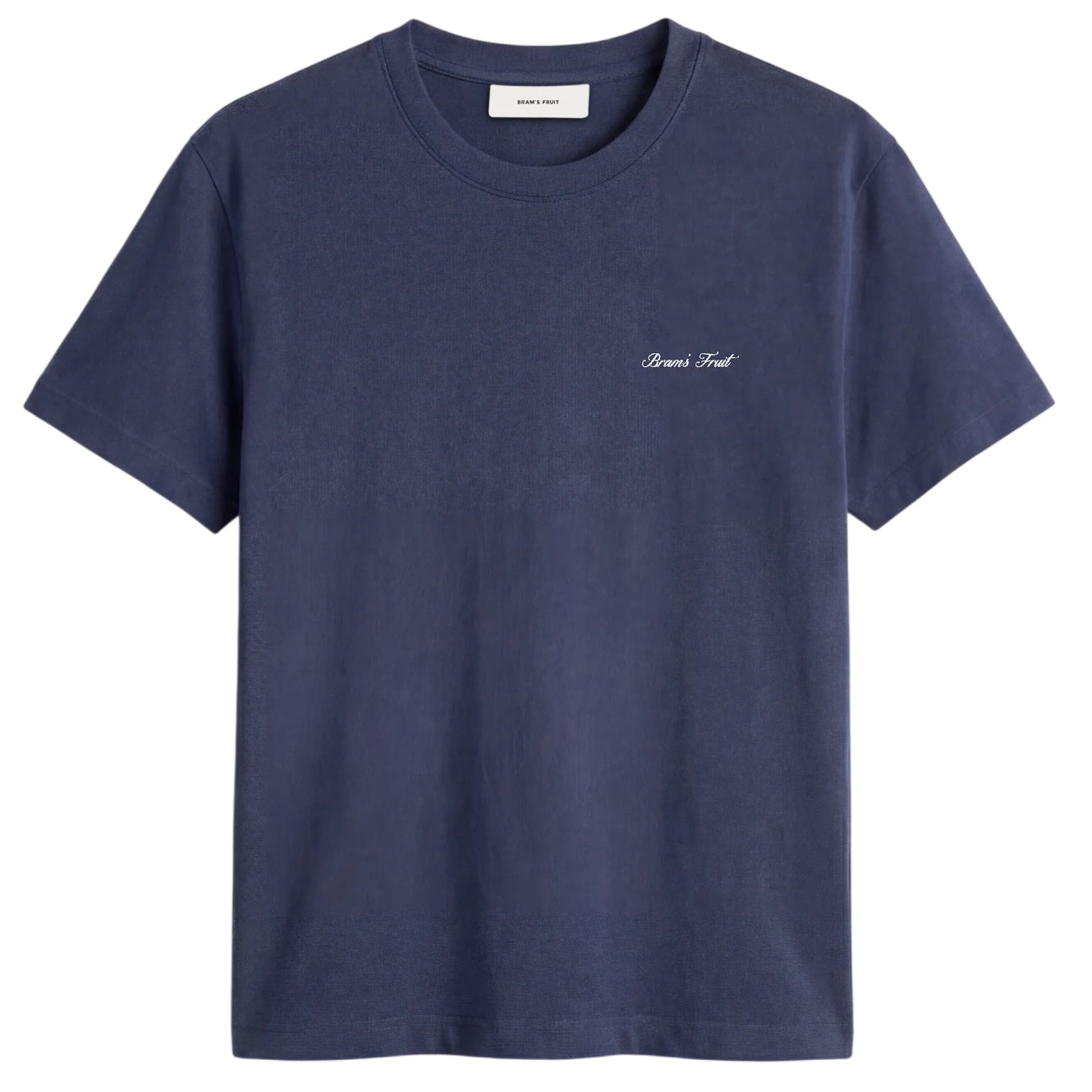 Bram’s Fruit Fitted Script Logo T-shirt Dunkelblau