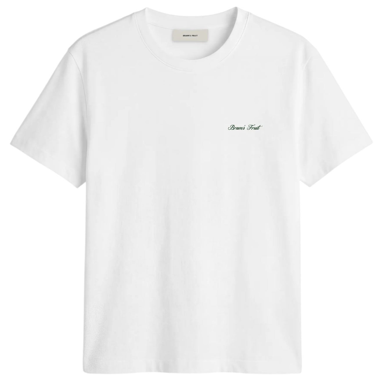 Bram’s Fruit Fitted Script Logo T-shirt Weiß