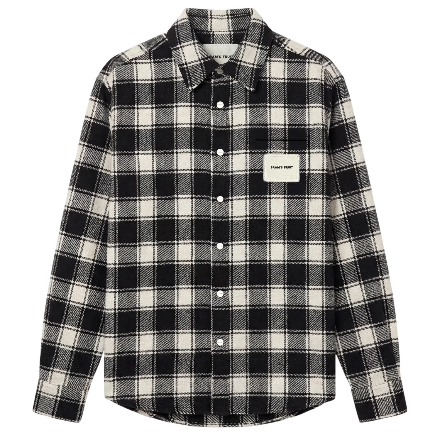 Bram’s Fruit Flanell Überhemd Schwarz