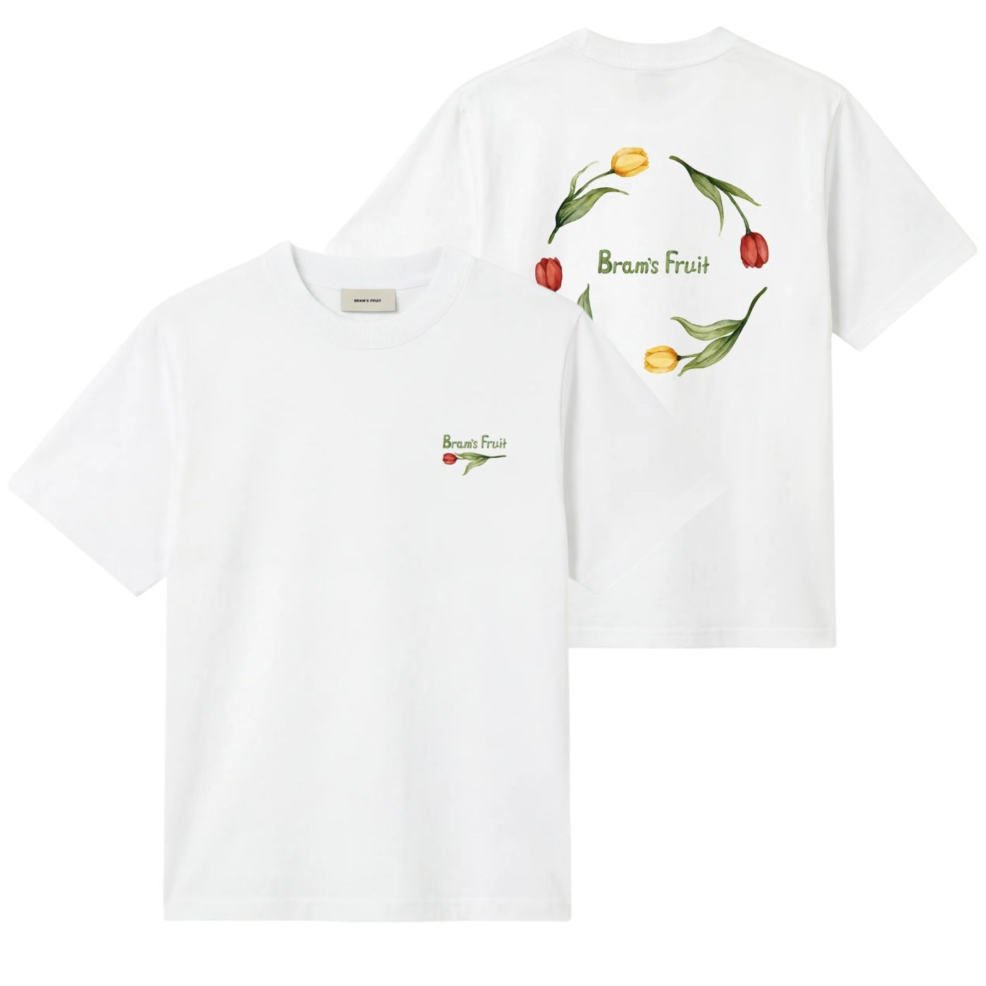 Bram’s Fruit Flora 2.0 T-shirt Weiß