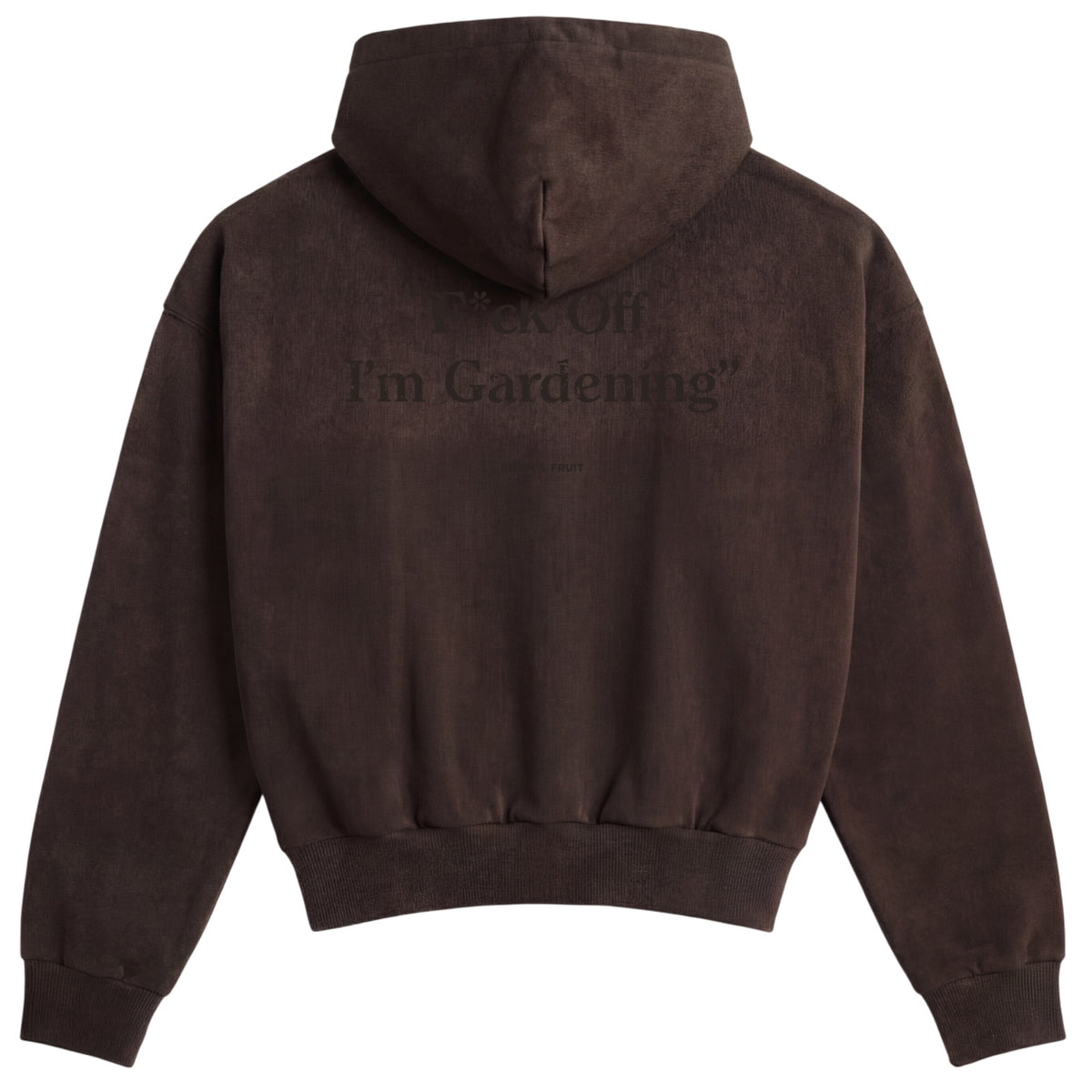 Bram’s Fruit Gardening Distressed Kapuzenpullover Braun