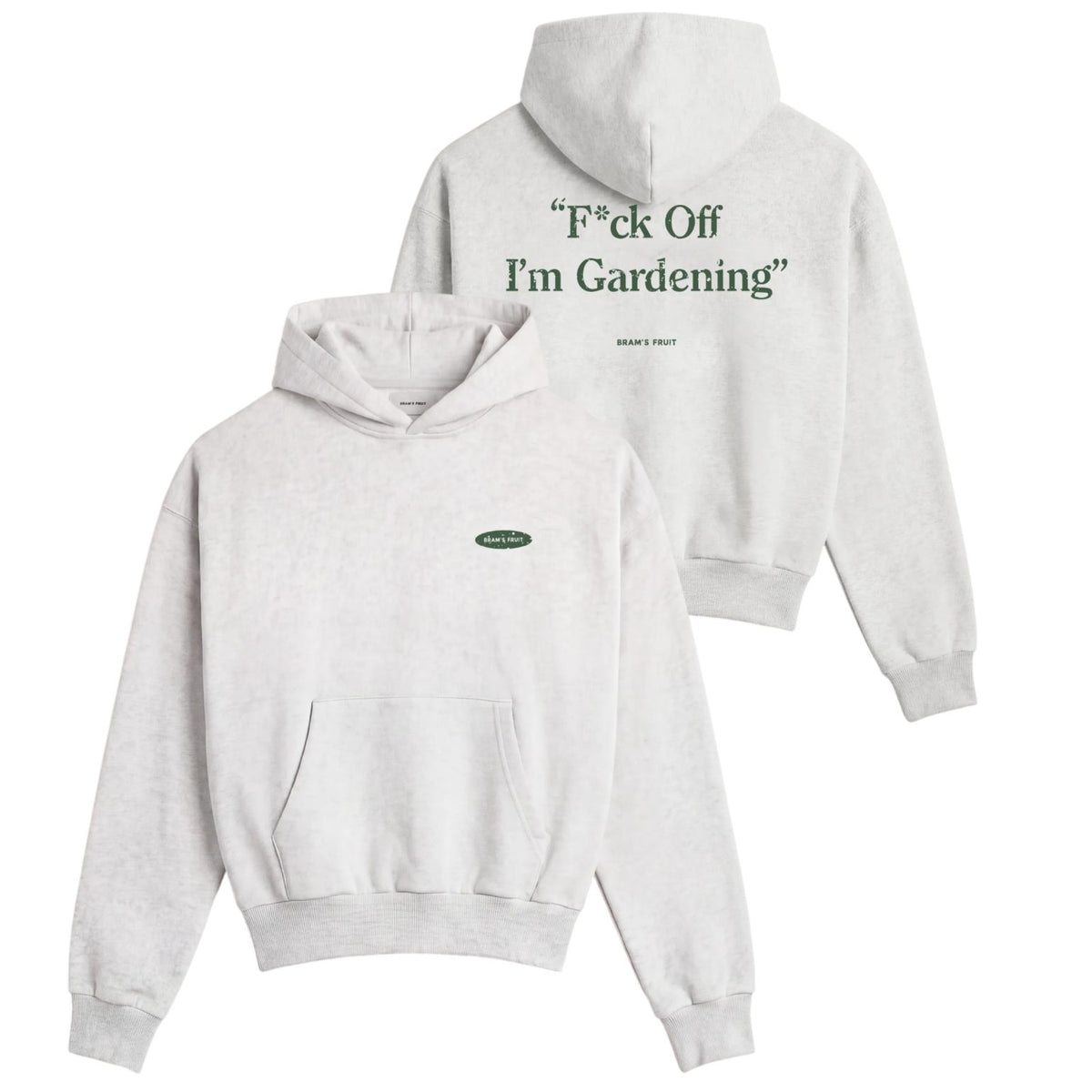 Bram’s Fruit Gardening Distressed Kapuzenpullover Grau