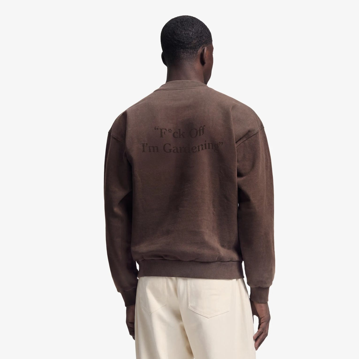 Bram’s Fruit Gardening Distressed Pullover Braun