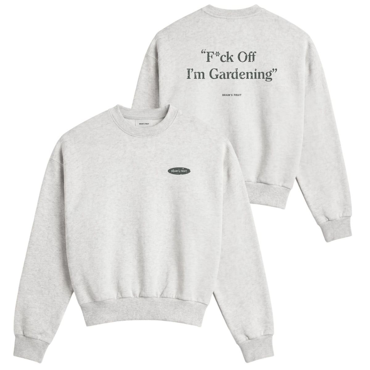Bram’s Fruit Gardening Distressed Pullover Grau