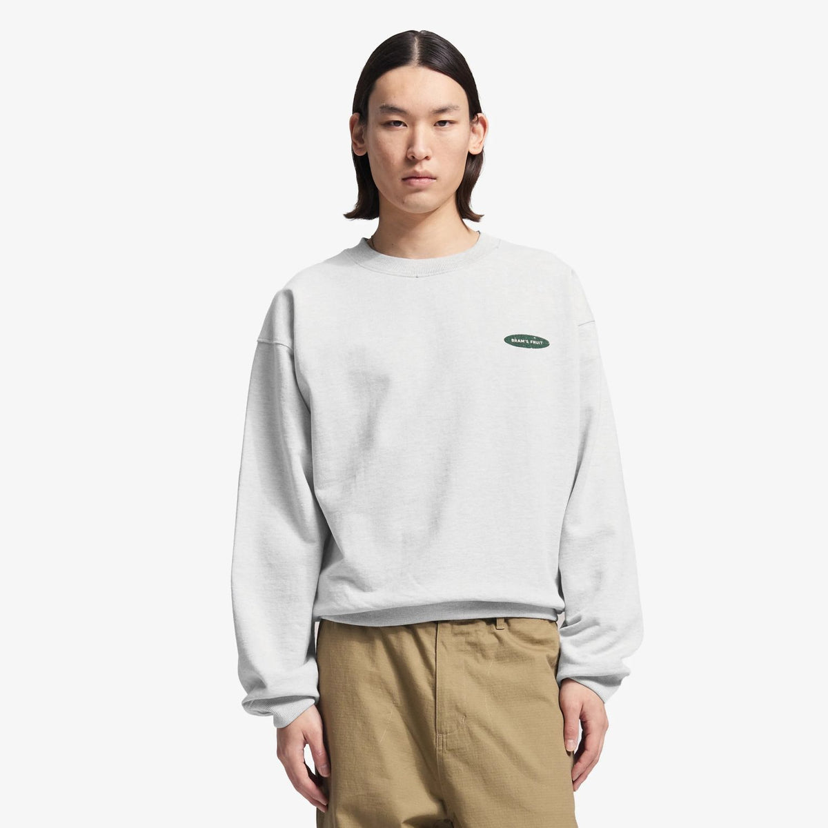 Bram’s Fruit Gardening Distressed Pullover Grau
