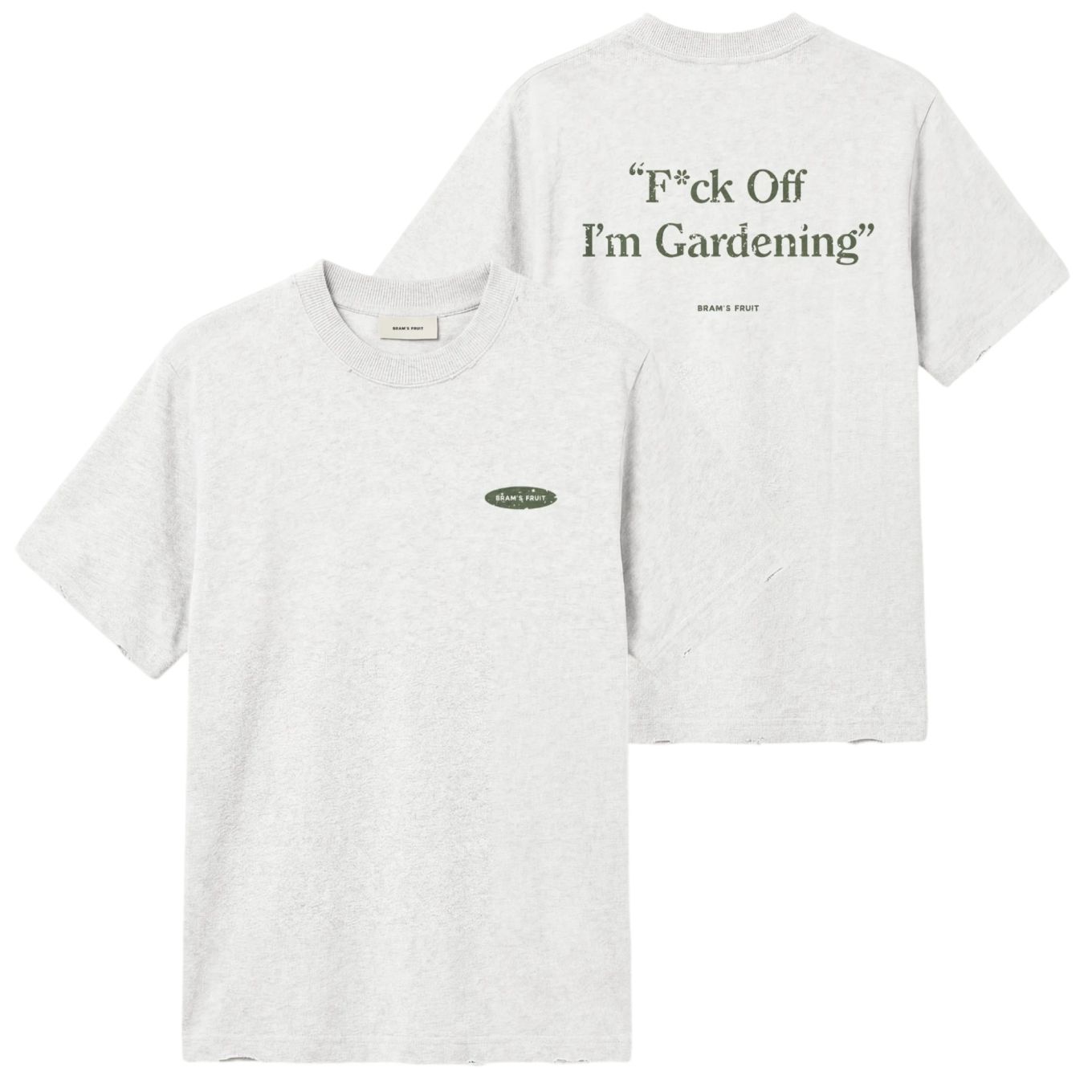 Bram’s Fruit Gardening Distressed T-shirt Grau