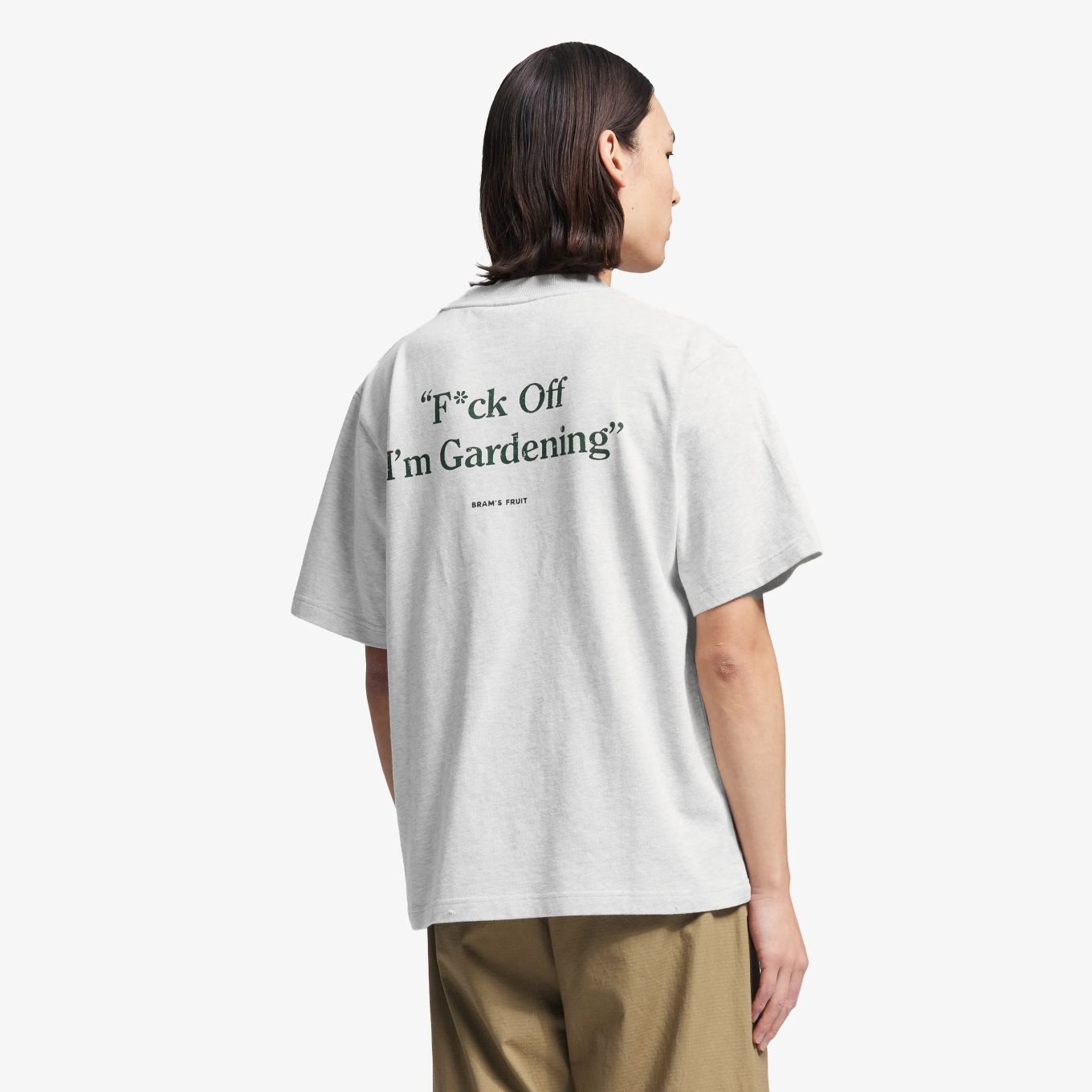 Bram’s Fruit Gardening Distressed T-shirt Grau