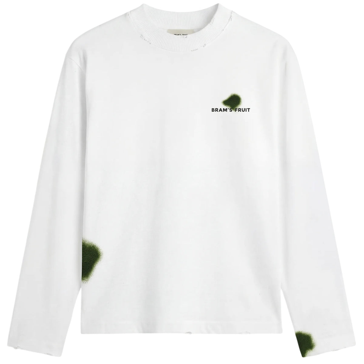 Bram’s Fruit Grass Stain Longsleeve T-shirt Weiß