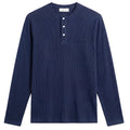 Bram’s Fruit Script Logo Henley Longsleeve T-shirt Dunkelblau