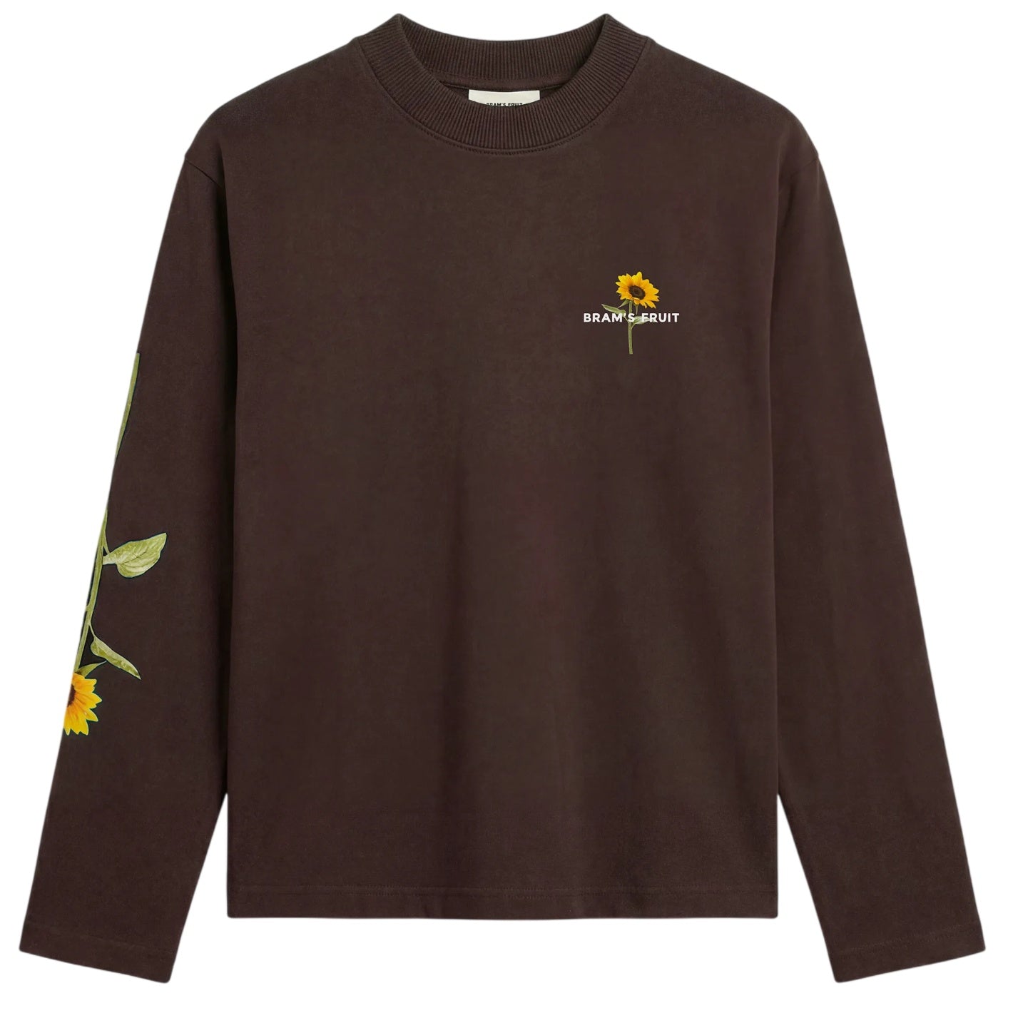 Bram’s Fruit Sunflower Longsleeve T-shirt Braun