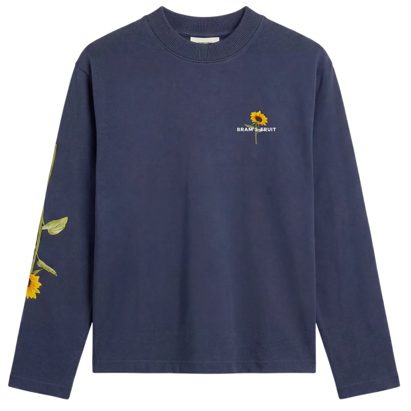 Bram’s Fruit Sunflower Longsleeve T-shirt Dunkelblau