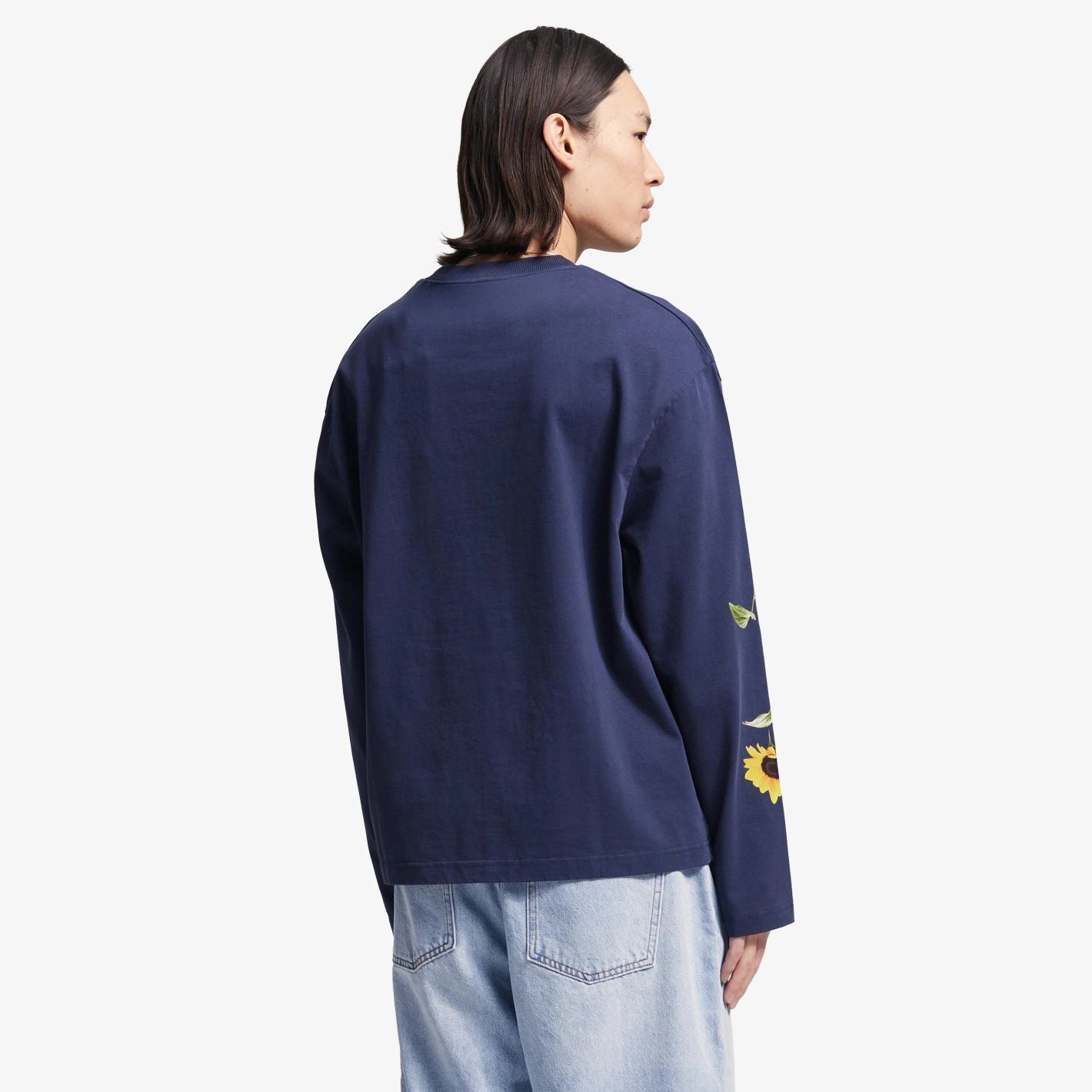 Bram’s Fruit Sunflower Longsleeve T-shirt Dunkelblau