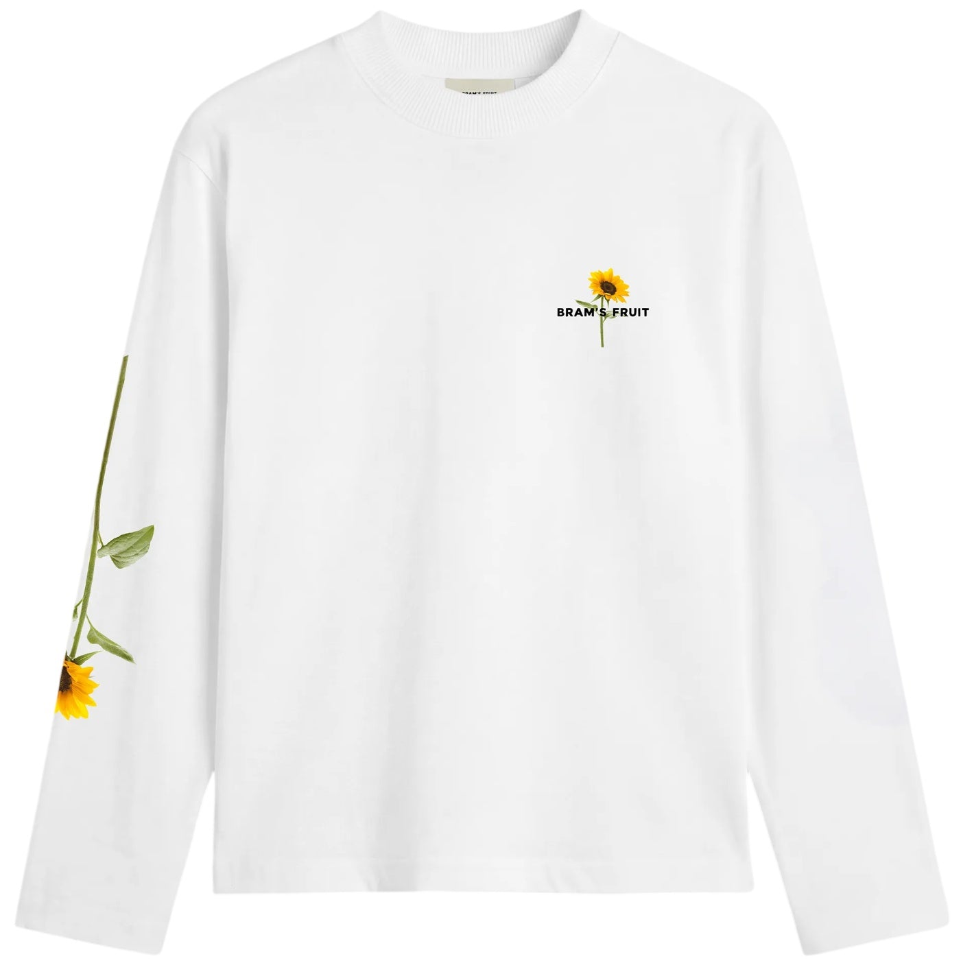 Bram’s Fruit Sunflower Longsleeve T-shirt Weiß
