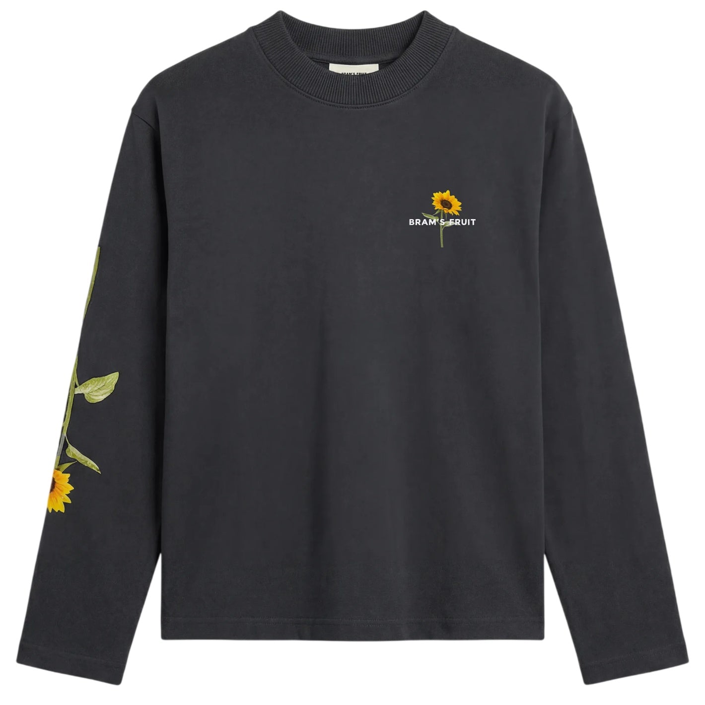 Bram’s Fruit Sunflower Longsleeve T-shirt Schwarz