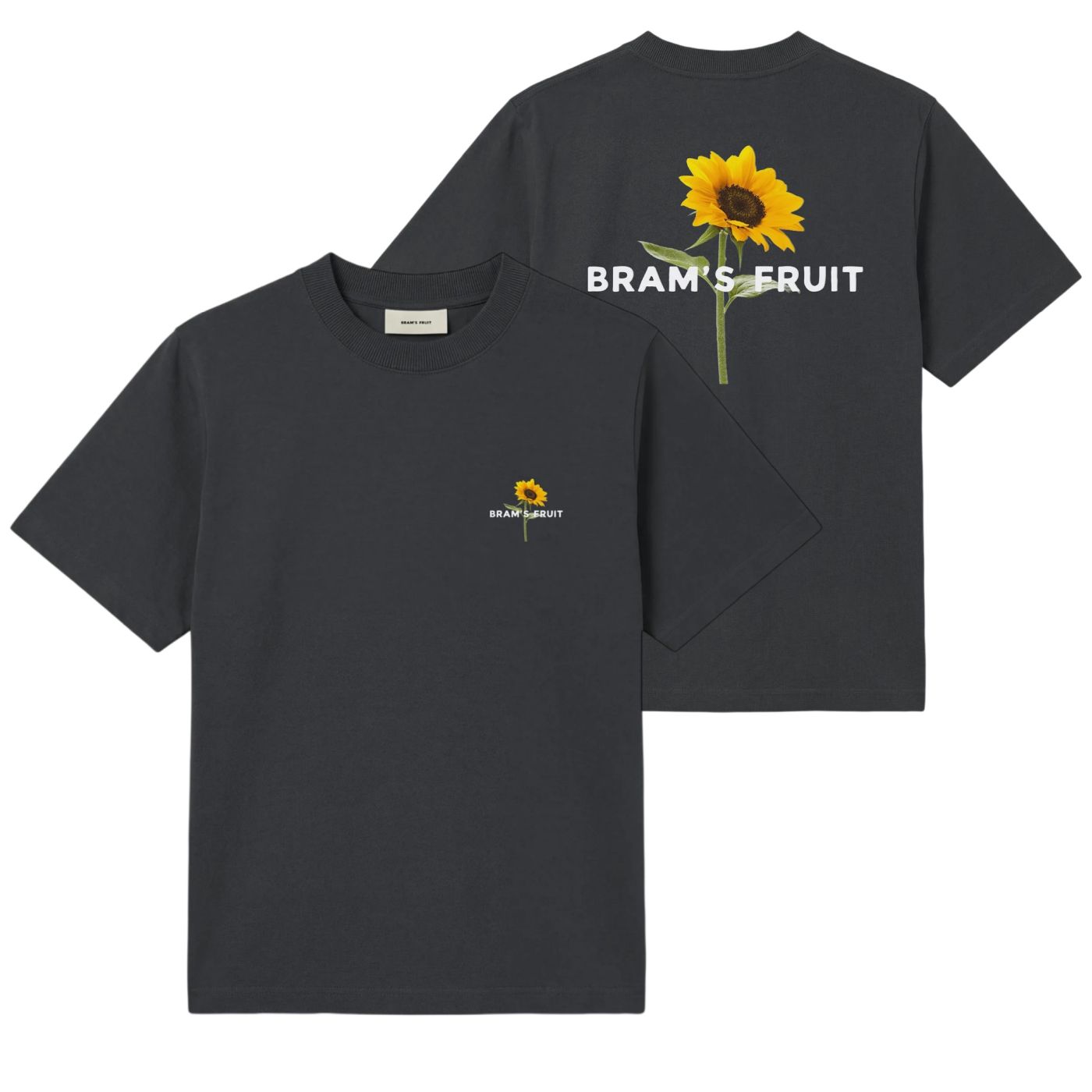 Bram’s Fruit Sunflower T-shirt Schwarz