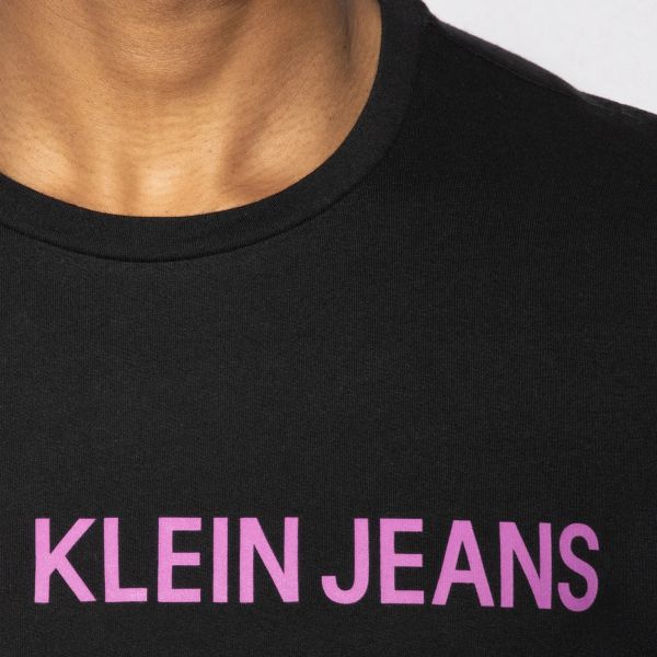 Calvin Klein Slim Logo T-shirt Zwart
