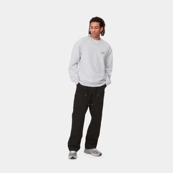 Carhartt American Script Sweater Licht Grijs