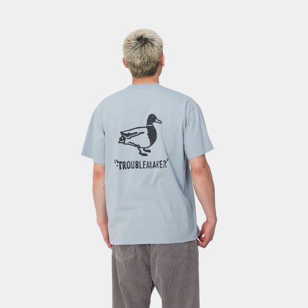Carhartt Stamp T-shirt Licht Blauw