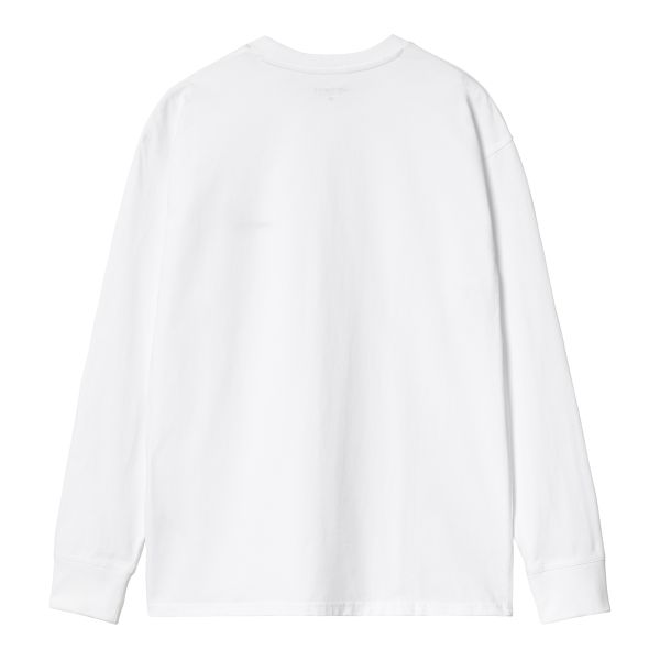 Carhartt WIP American Script Longsleeve T-shirt Wit