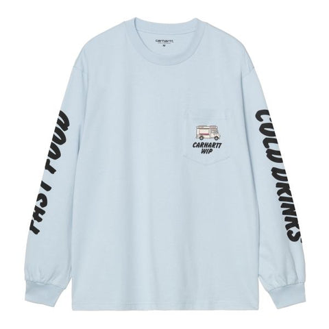 Carhartt WIP Cold Drinks Langarm-T-shirt Blau