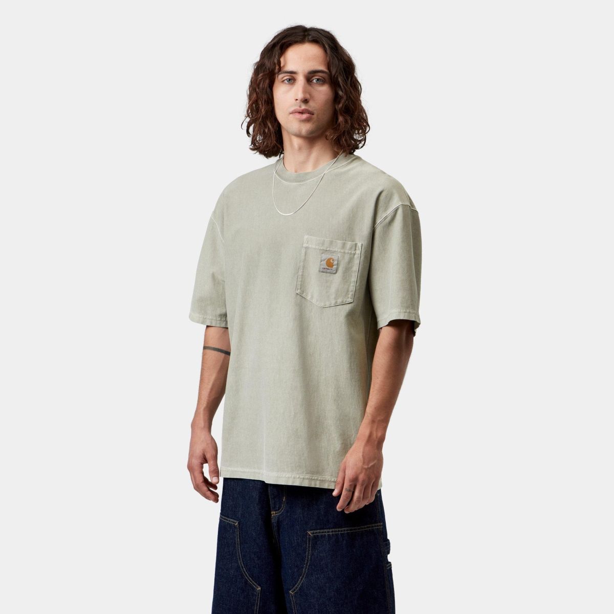 Carhartt WIP Loose Pocket T-shirt Licht Groen