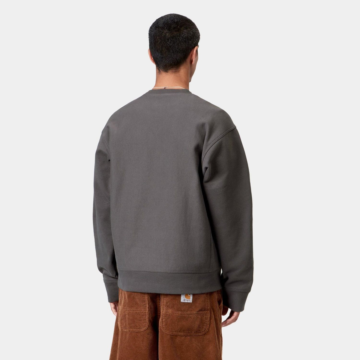 Carhartt WIP American Script Pullover Anthrazit