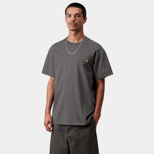 Carhartt WIP American Script T-shirt Anthrazit