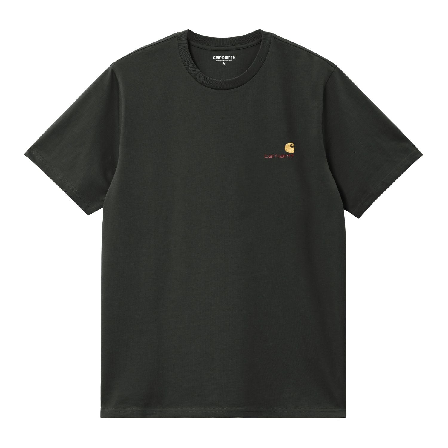 Carhartt WIP American Script T-shirt Dunkelgrün