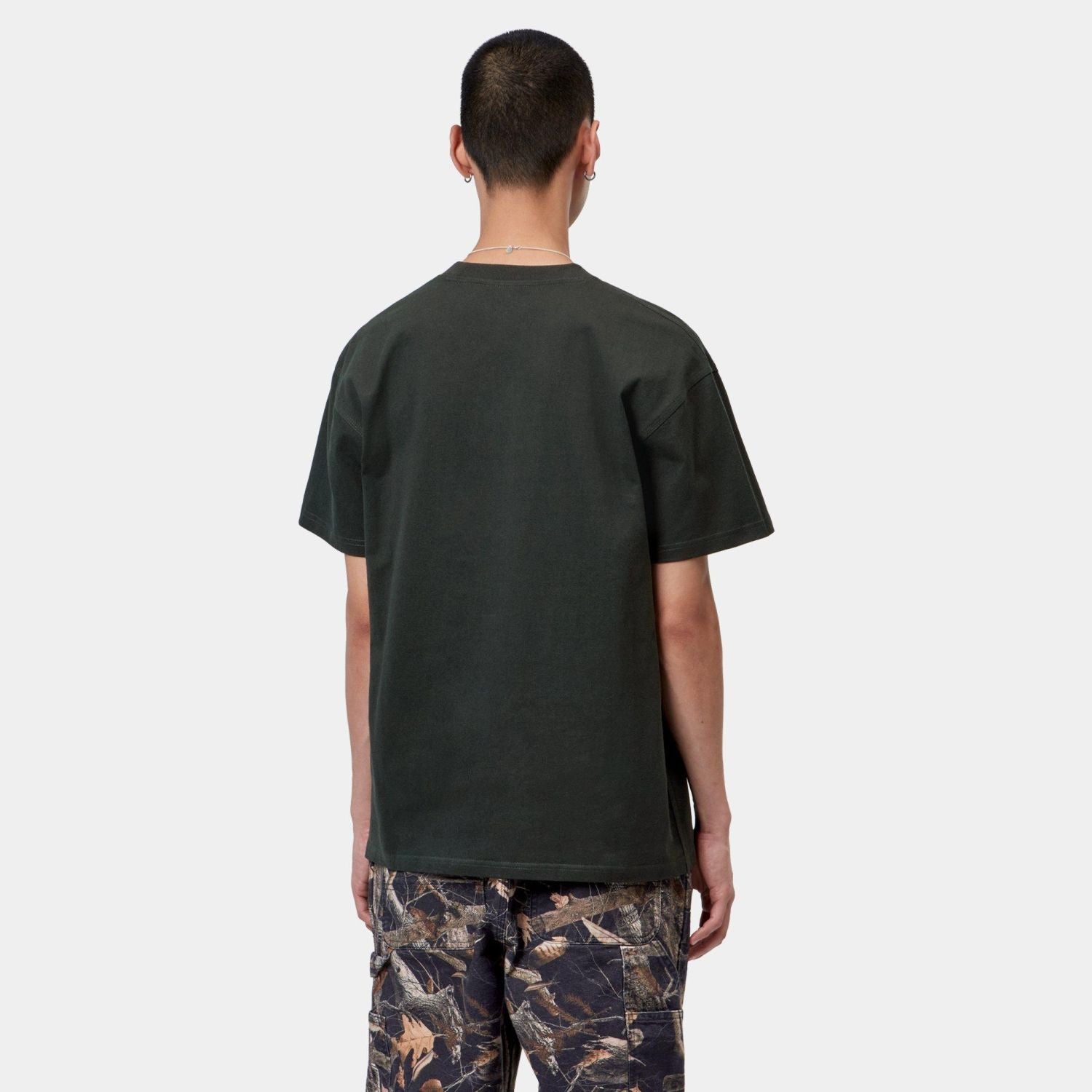 Carhartt WIP American Script T-shirt Dunkelgrün