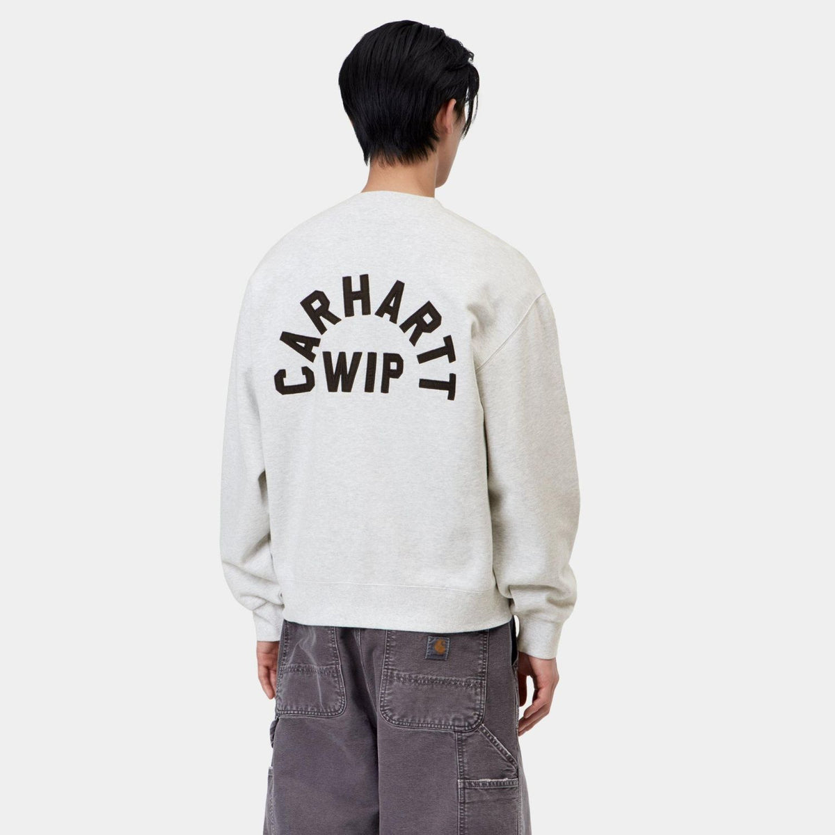 Carhartt WIP Arch Script Pullover Grau