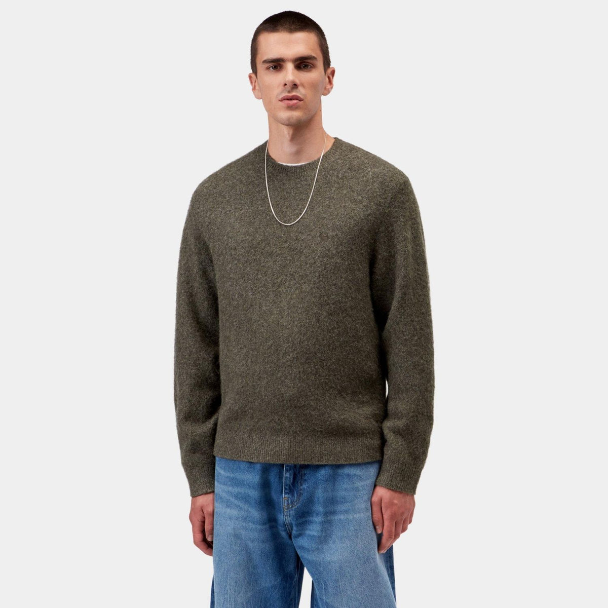 Carhartt WIP Curtis Pullover Anthrazit