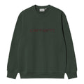 Carhartt WIP Logo-Pullover Dunkelgrün