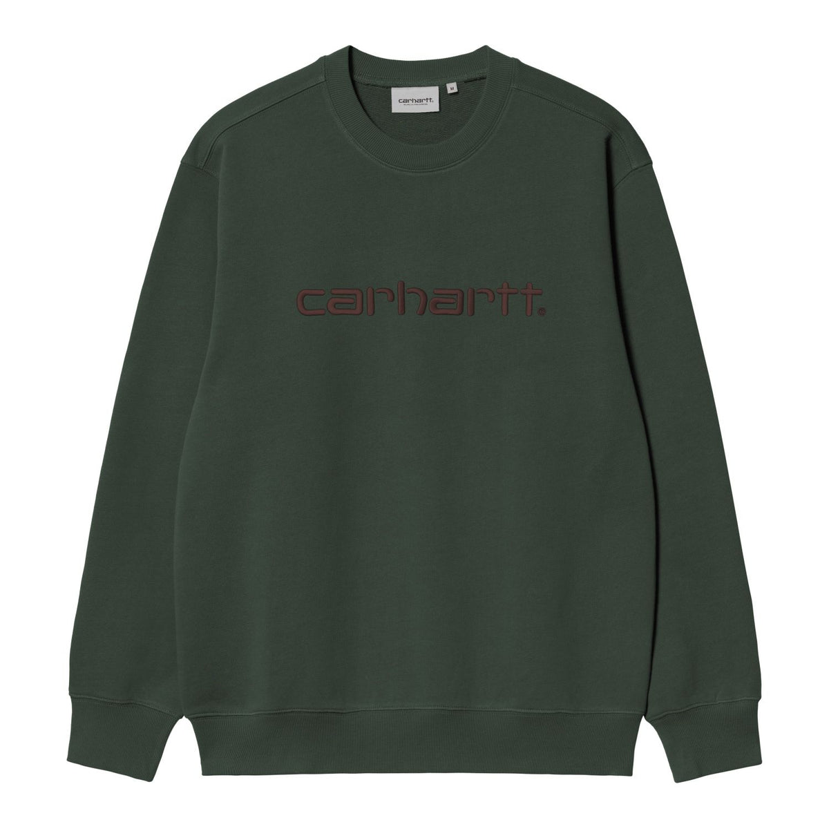 Carhartt WIP Logo-Pullover Dunkelgrün