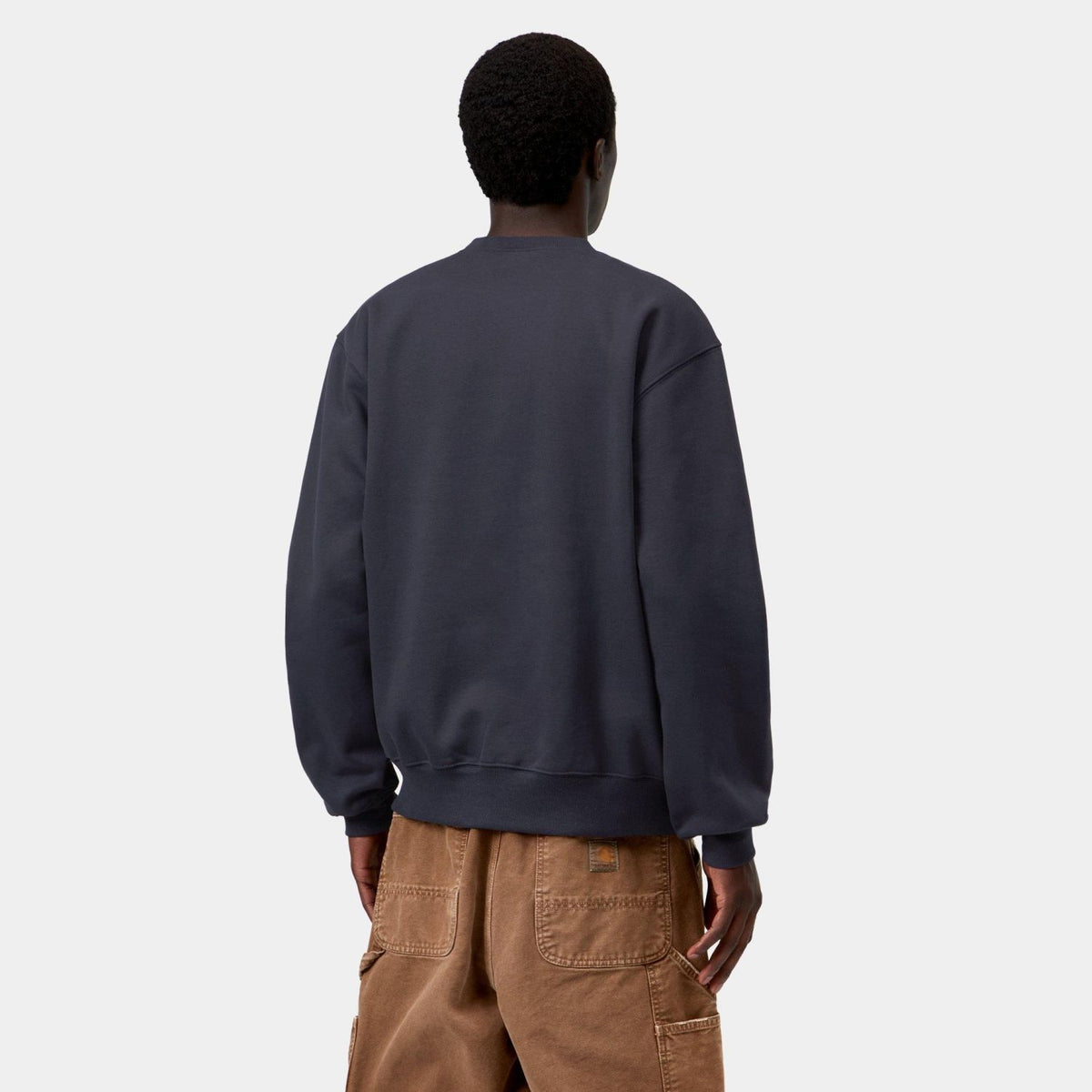 Carhartt WIP Logo-Pullover Marine