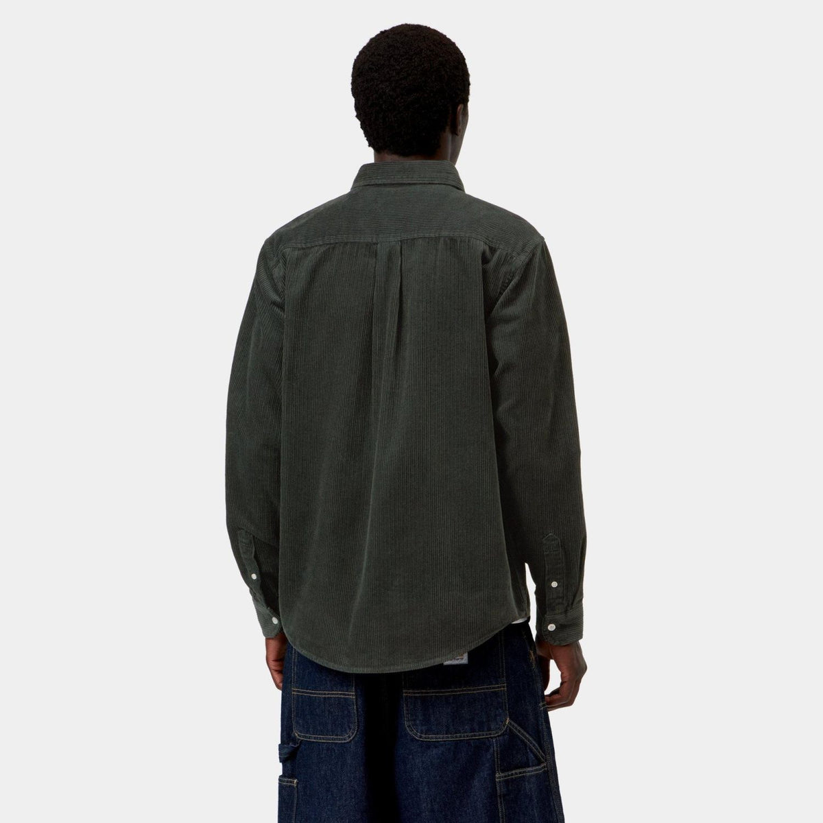 Carhartt WIP Madison Cord Überhemd Dunkelgrün