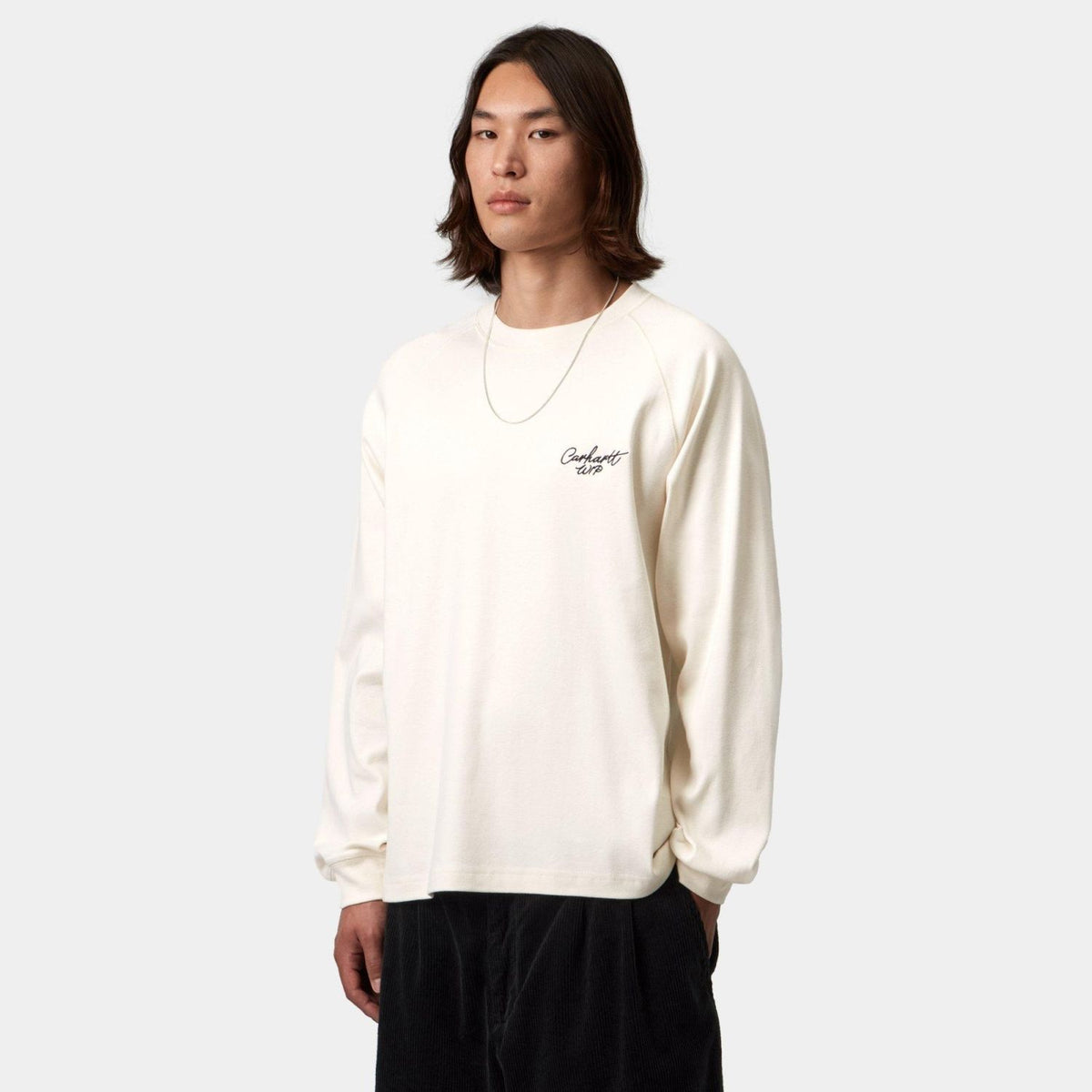 Carhartt WIP Signature Rib Longsleeve T-shirt Offwhite