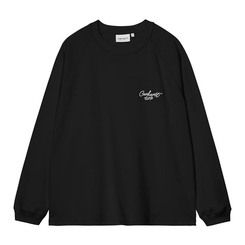 Carhartt WIP Signature Rib Longsleeve T-shirt Schwarz