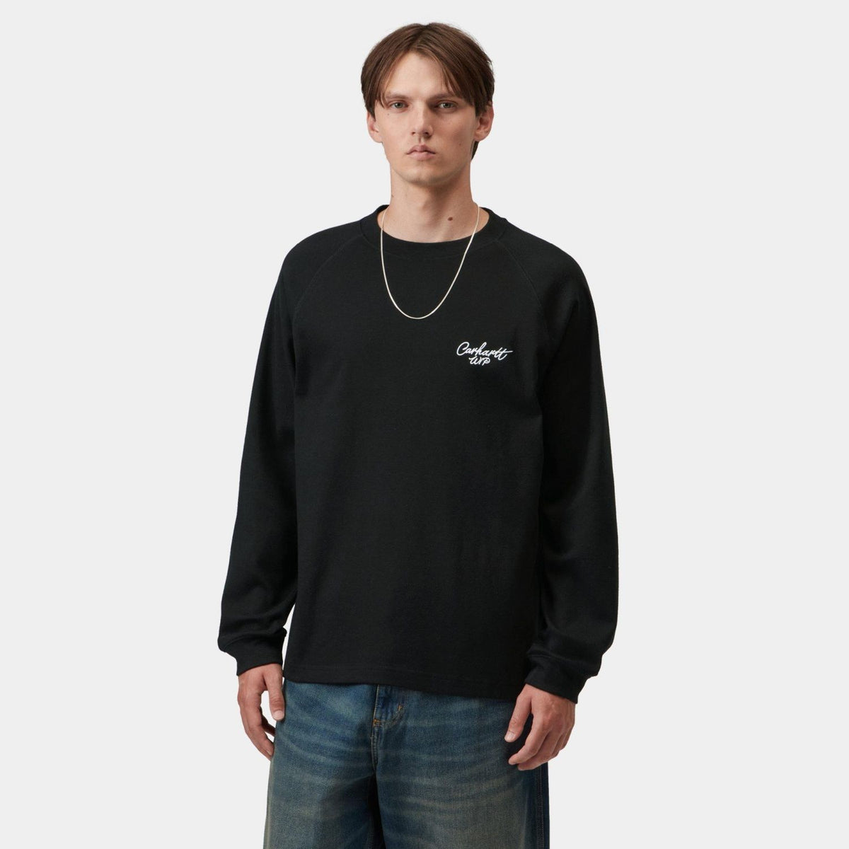 Carhartt WIP Signature Rib Longsleeve T-shirt Schwarz